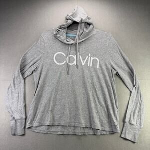 Calvin Klein Performance Women’s Grey Long Sleeve Hoodie Size M